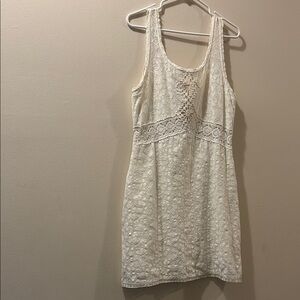 Free People - large - Elegant Sleeveless Dress - crochet accent